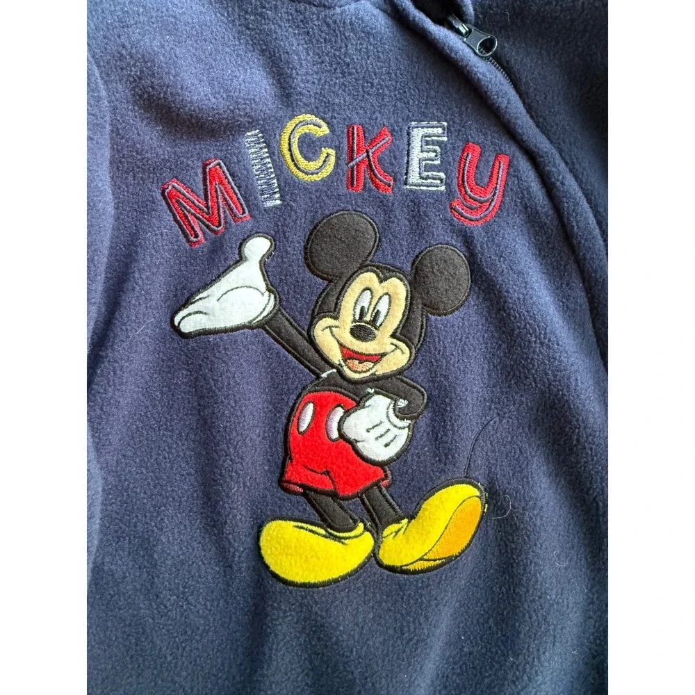 Disney Baby Mickey Mouse Navy Blue Fleece Hooded‎ Pram Suit 3-6M 01135L